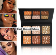 High pigmented face makeup pressed contour bronze & highlighter